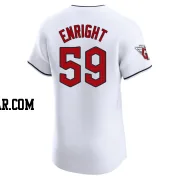 Nic Enright Men's Cleveland Guardians White Elite Home Jersey