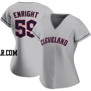 Nic Enright Women's Cleveland Guardians Gray Authentic Road Jersey