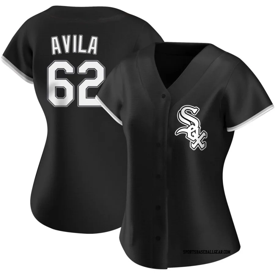 Nicholas Avila Women's Chicago White Sox Black Authentic Alternate Jersey
