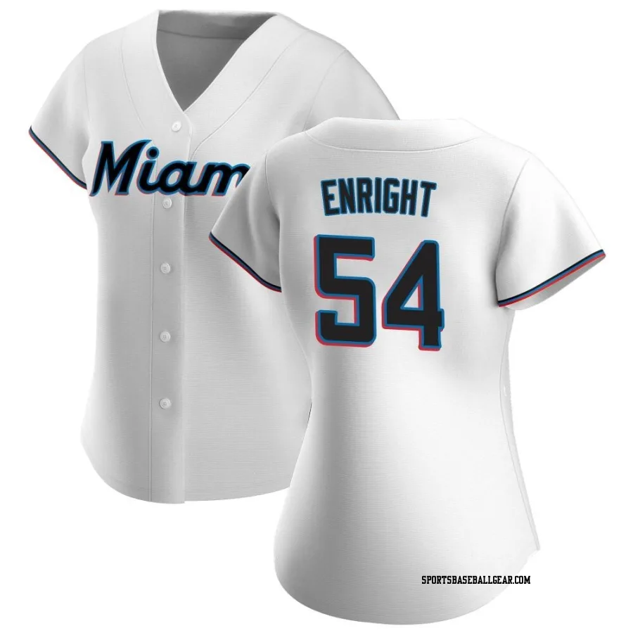 Nicholas Enright Women's Miami Marlins White Replica Home Jersey