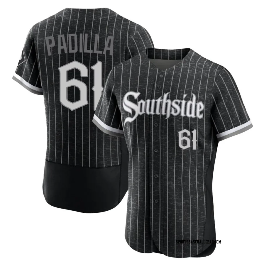 Nicholas Padilla Men's Chicago White Sox Black Authentic 2021 City Connect Jersey