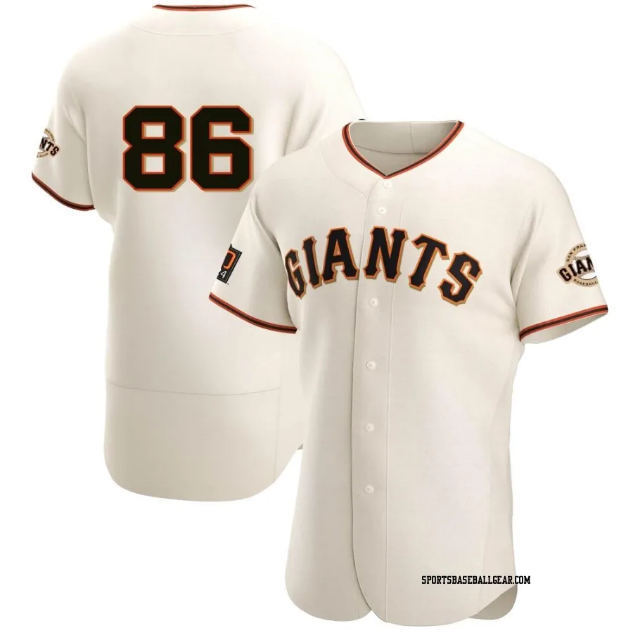 Nicholas Sinacola Men's San Francisco Giants Cream Authentic Home Jersey
