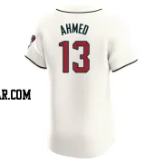 Nick Ahmed Men's Arizona Diamondbacks Cream Elite Home Jersey