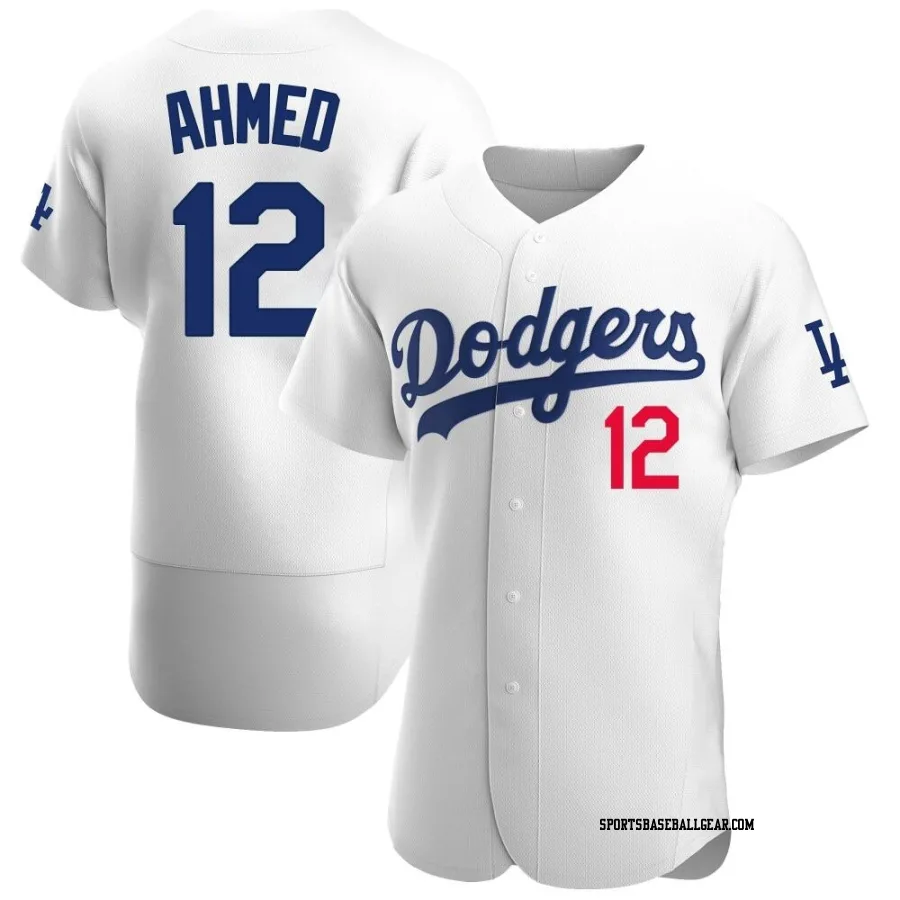 Nick Ahmed Men's Los Angeles Dodgers White Authentic Home Jersey