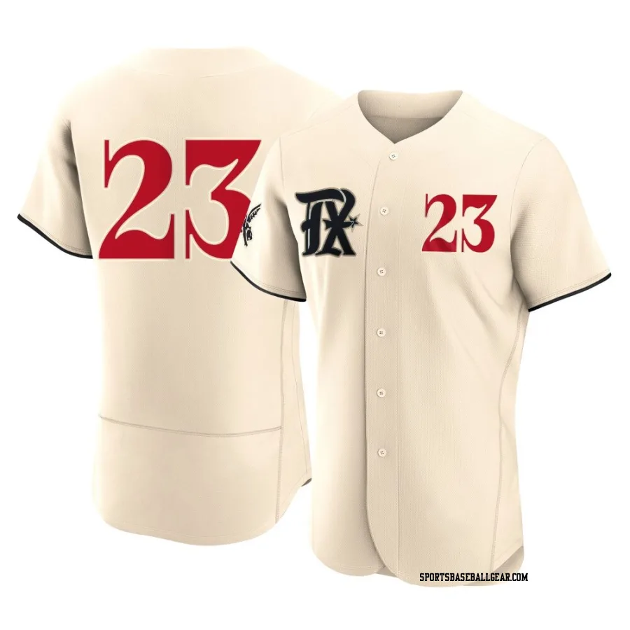 Nick Ahmed Men's Texas Rangers Cream Authentic 2023 City Connect Jersey