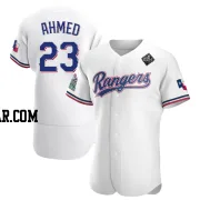 Nick Ahmed Men's Texas Rangers White Authentic Home 2023 World Series Jersey
