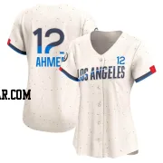 Nick Ahmed Women's Los Angeles Dodgers Cream Limited 2024 City Connect Jersey