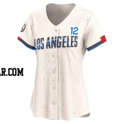 Nick Ahmed Women's Los Angeles Dodgers Cream Limited 2024 City Connect Jersey