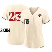 Nick Ahmed Women's Texas Rangers Cream Authentic 2023 City Connect 2023 World Series Jersey