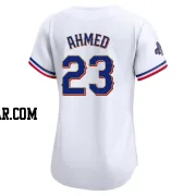Nick Ahmed Women's Texas Rangers Gold Limited White 2024 Collection Jersey