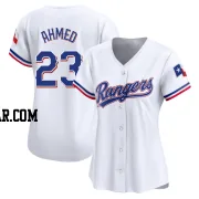 Nick Ahmed Women's Texas Rangers White Limited Home Jersey