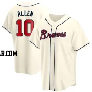 Nick Allen Men's Atlanta Braves Cream Replica Alternate Jersey