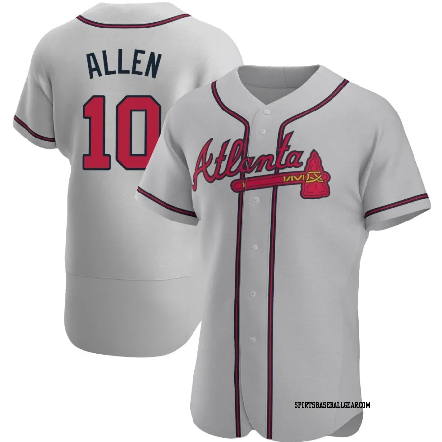 Nick Allen Men's Atlanta Braves Gray Authentic Road Jersey