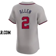 Nick Allen Men's Atlanta Braves Gray Elite Road Jersey
