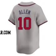 Nick Allen Men's Atlanta Braves Gray Limited Away Jersey