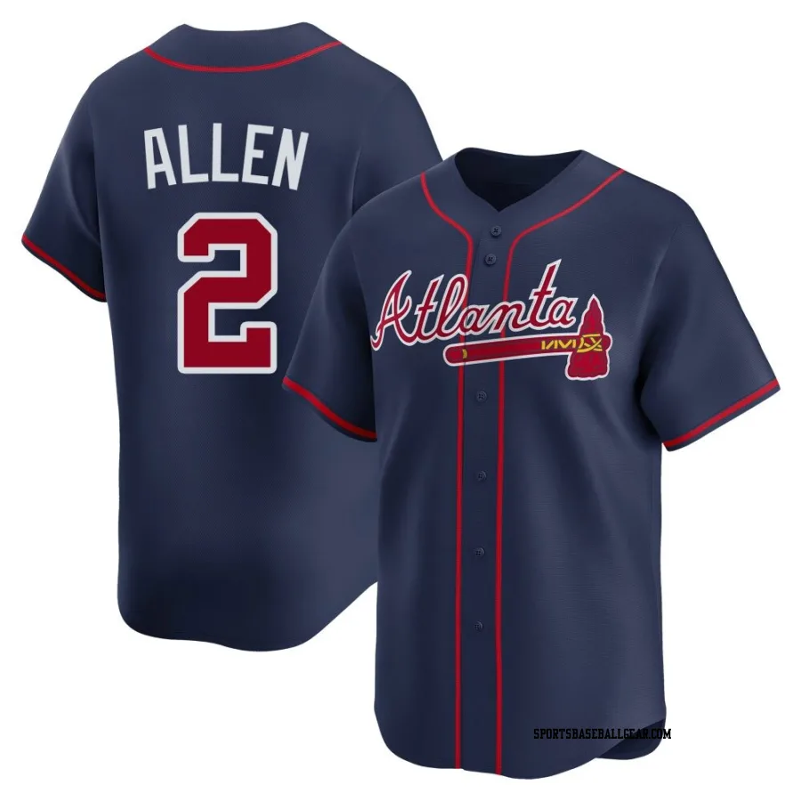 Nick Allen Men's Atlanta Braves Navy Limited Alternate Jersey