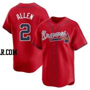 Nick Allen Men's Atlanta Braves Red Limited Alternate Jersey