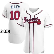 Nick Allen Men's Atlanta Braves White Authentic Home Jersey