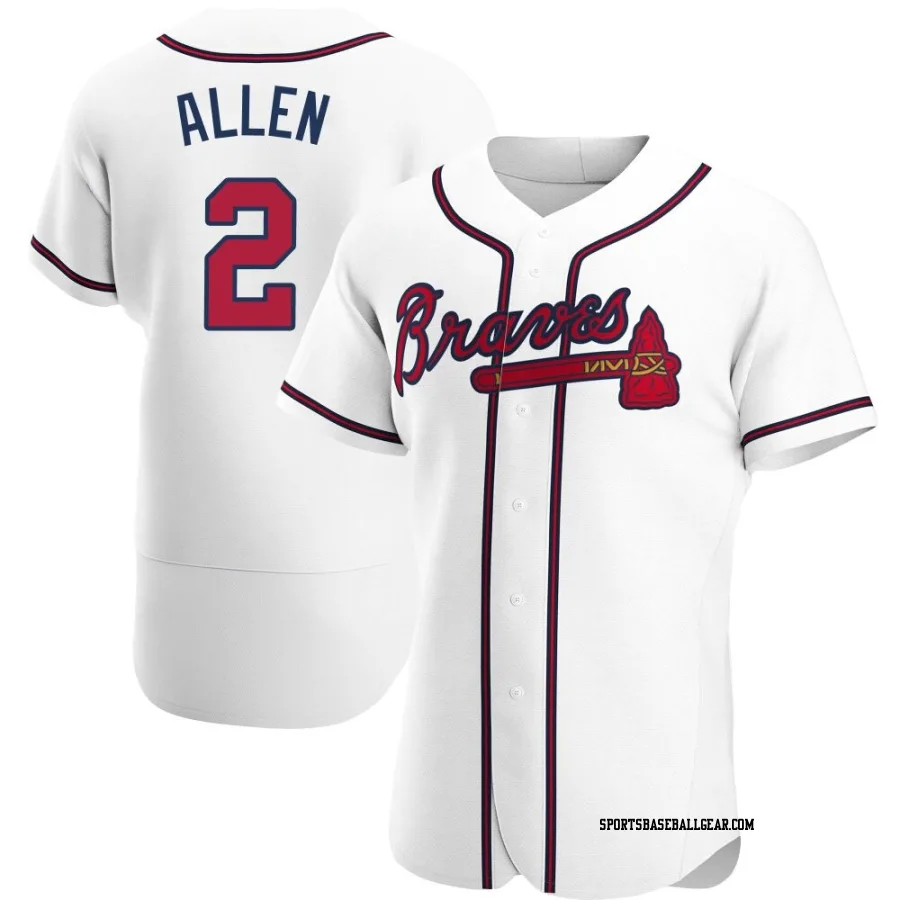 Nick Allen Men's Atlanta Braves White Authentic Home Jersey