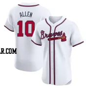 Nick Allen Men's Atlanta Braves White Elite Home Jersey