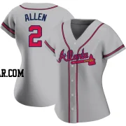 Nick Allen Women's Atlanta Braves Gray Replica Road Jersey