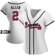 Nick Allen Women's Atlanta Braves White Authentic Home Jersey