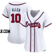 Nick Allen Women's Atlanta Braves White Limited Home Jersey