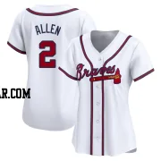 Nick Allen Women's Atlanta Braves White Limited Home Jersey