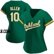 Nick Allen Women's Oakland Athletics Green Authentic Kelly Alternate Jersey