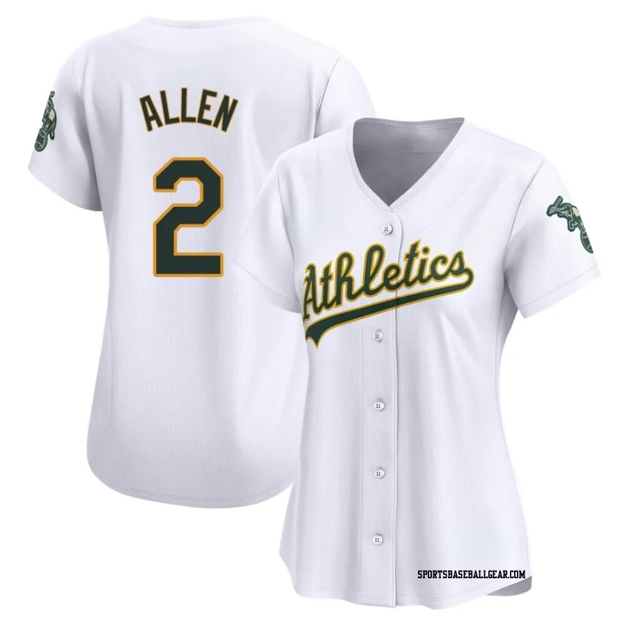 Nick Allen Women's Oakland Athletics White Limited Home Jersey