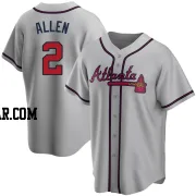 Nick Allen Youth Atlanta Braves Gray Replica Road Jersey