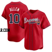 Nick Allen Youth Atlanta Braves Red Limited Alternate Jersey