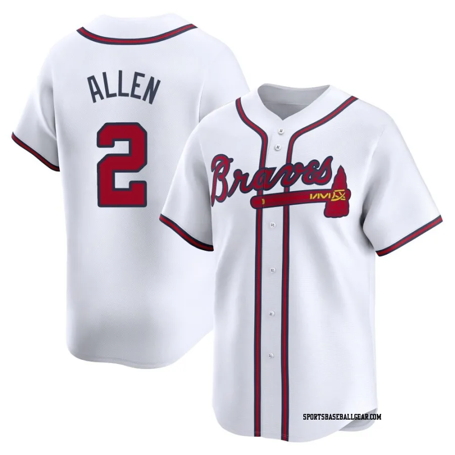 Nick Allen Youth Atlanta Braves White Limited Home Jersey