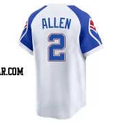 Nick Allen Youth Atlanta Braves White Limited Throwback Cooperstown Collection Jersey