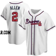 Nick Allen Youth Atlanta Braves White Replica Home Jersey