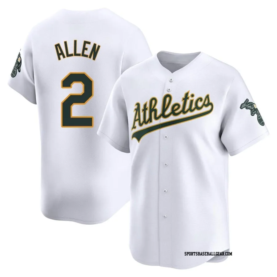 Nick Allen Youth Oakland Athletics White Limited Home Jersey