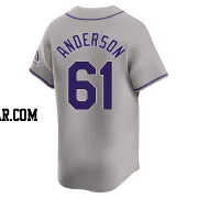 Nick Anderson Men's Colorado Rockies Gray Limited Road Jersey