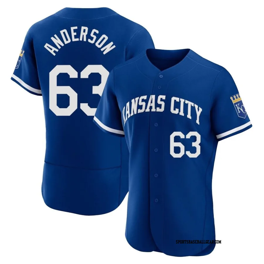 Nick Anderson Men's Kansas City Royals Royal Authentic 2022 Alternate Jersey