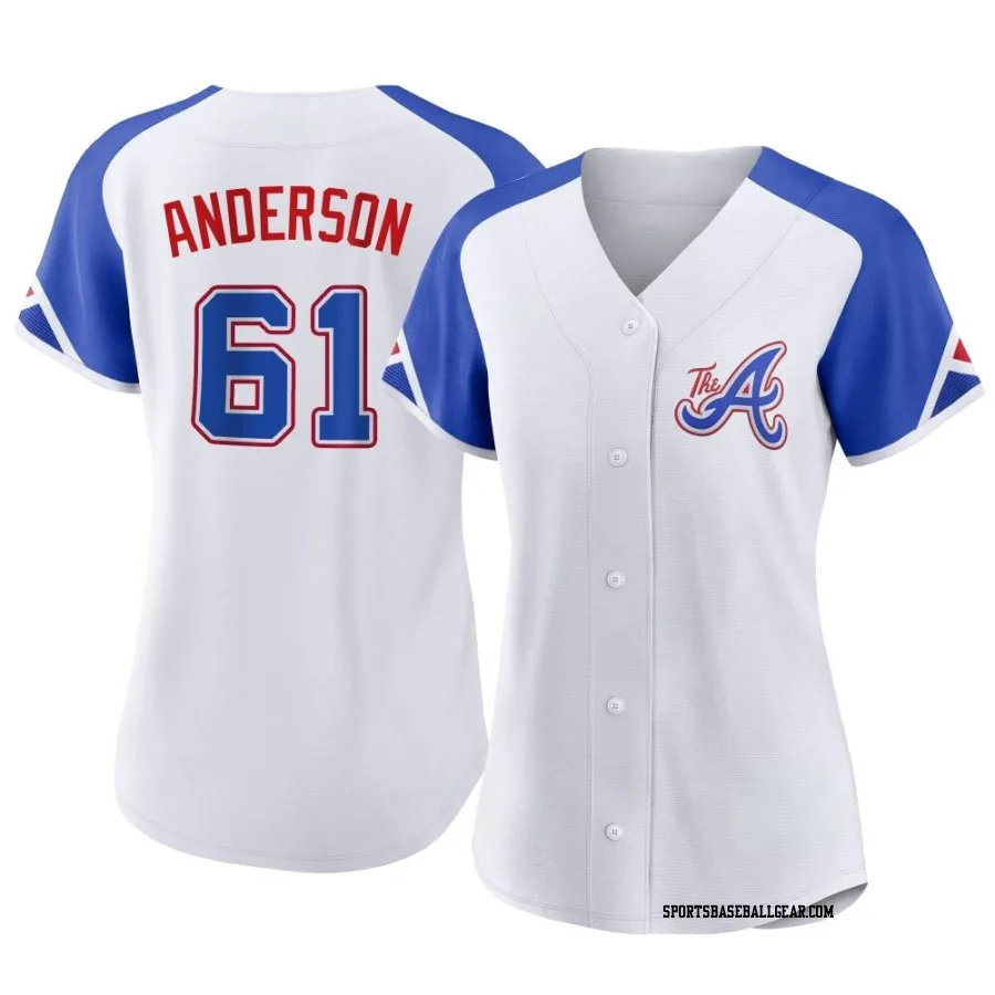 Nick Anderson Women's Atlanta Braves White Authentic 2023 City Connect Jersey