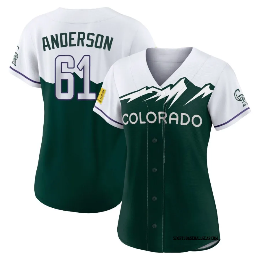 Nick Anderson Women's Colorado Rockies Green Replica 2022 City Connect Jersey