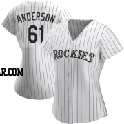 Nick Anderson Women's Colorado Rockies White Replica Home Jersey