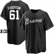 Nick Anderson Youth Atlanta Braves Black/White Replica Jersey
