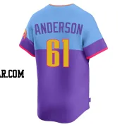 Nick Anderson Youth Colorado Rockies Purple/Light Limited Blue 2025 City Connect Jersey