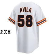 Nick Avila Youth San Francisco Giants White Limited Throwback Cooperstown Collection Jersey