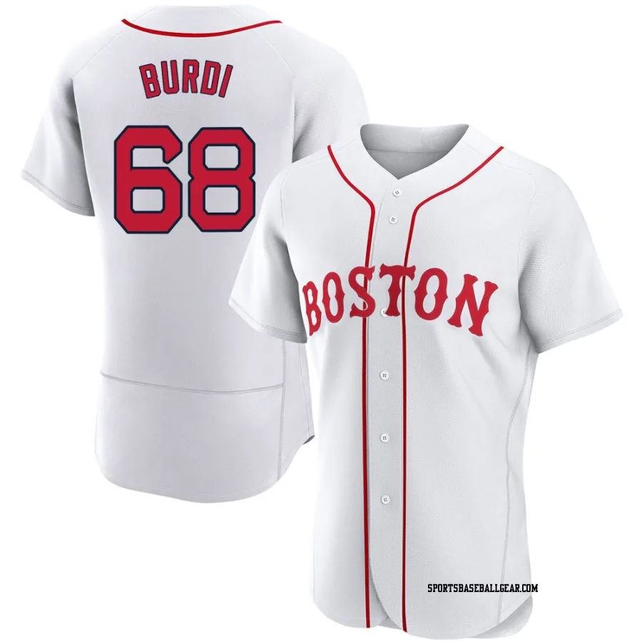 Nick Burdi Men's Boston Red Sox White Authentic 2021 Patriots' Day Jersey