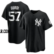 Nick Burdi Men's New York Yankees Black/White Replica Jersey