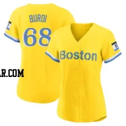 Nick Burdi Women's Boston Red Sox Gold/Light Replica Blue 2021 City Connect Player Jersey