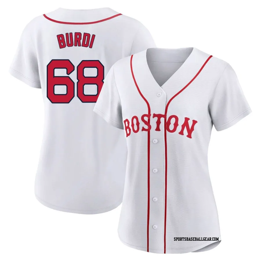 Nick Burdi Women's Boston Red Sox White Replica 2021 Patriots' Day Jersey