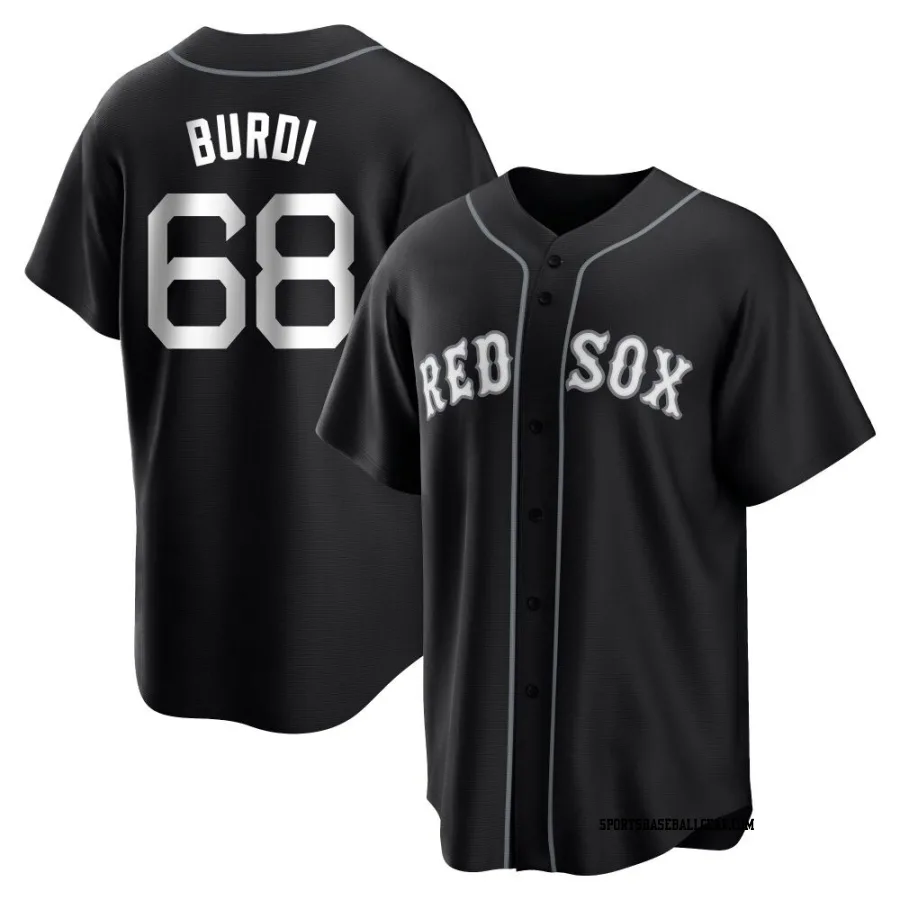 Nick Burdi Youth Boston Red Sox Black/White Replica Jersey