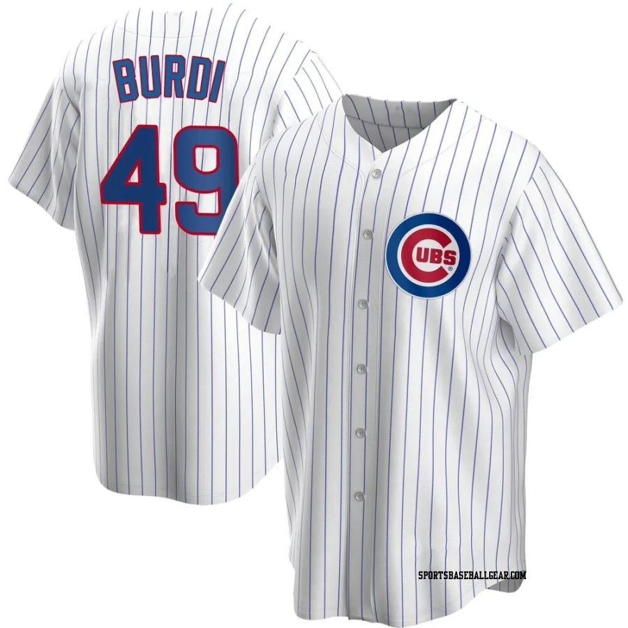 Nick Burdi Youth Chicago Cubs White Replica Home Jersey